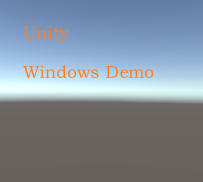 模组Unity Windows Demo